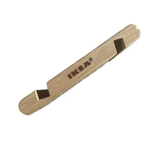 ikea bergenes bamboo desk phone stand